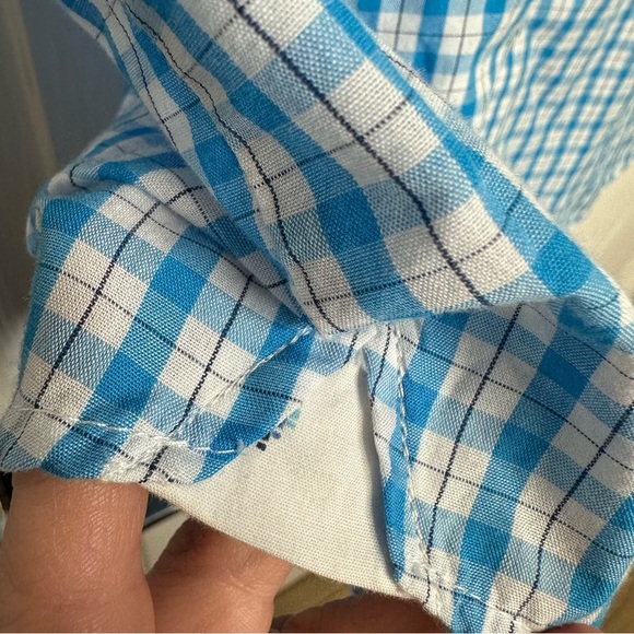 Van Heusen Originals Shirt Button-Down Blue & White Size Large - Picture 5 of 16